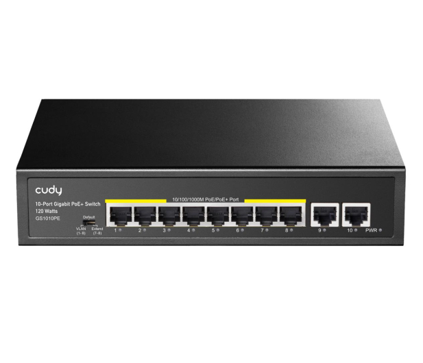 CUDY GS1010PE 8xGE PoE+ 120W 2xGb Uplink - 1190357 - zdjęcie